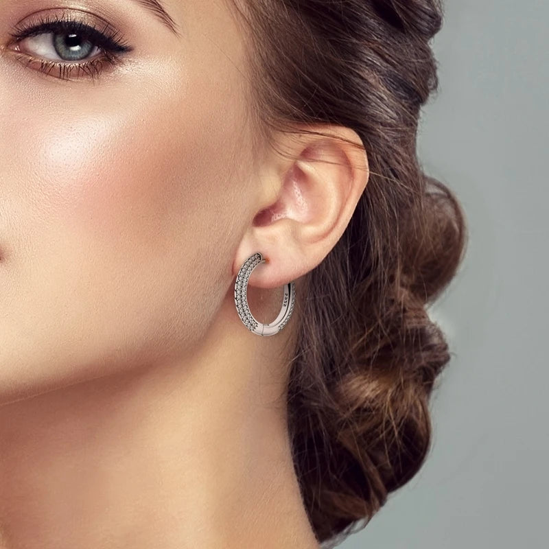 Charm Double Hoop Earrings