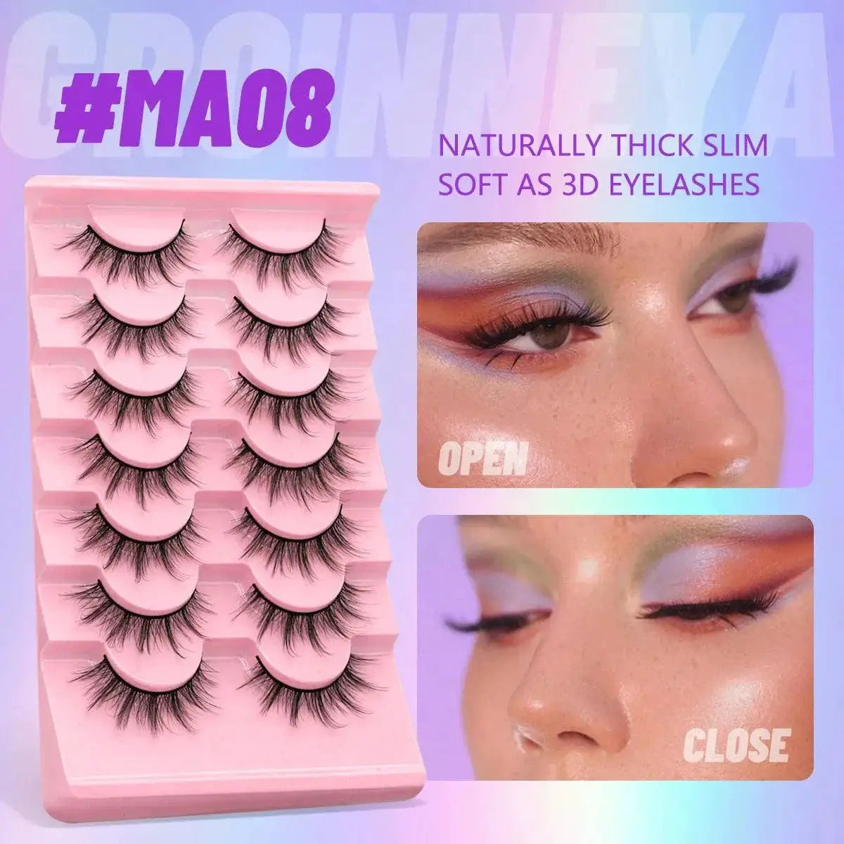 Luxury Vegan Voluminous Wispy Faux Eyelashes Makeup