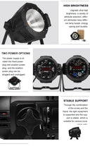 SHEHDS Aluminum Alloy LED Par COB 200W Warm Cool White Light