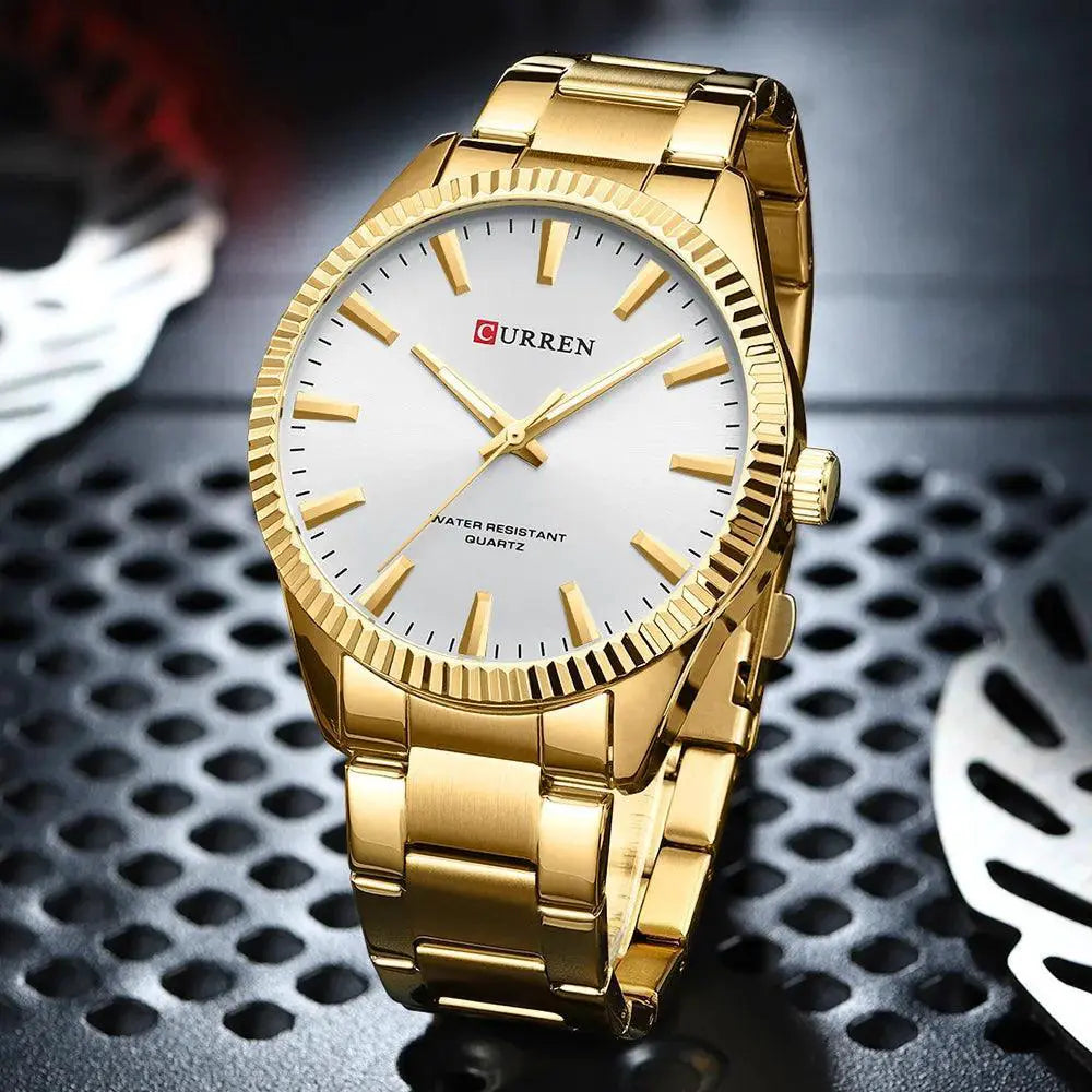 Men's Stainless Steel Business Watch Luxury Timepiece