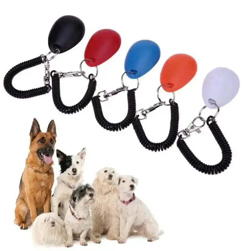 Pet Training Clicker Colorful Portable Sound Keychain