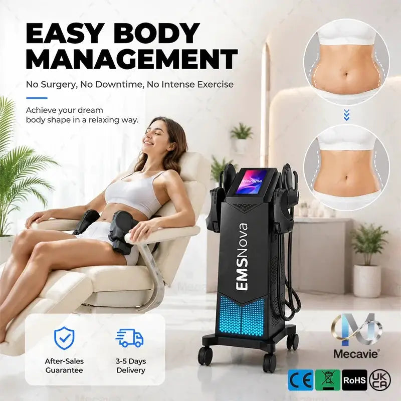 6500W 200HZ RF Neo Body Sculpting Machine Body Fat Burning Muscle Best Stimulate SPA Weight Loss Electromagnetic Muscle Safety