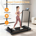 Under Desk Walking Pad Treadmill 3.5HP Foldable Handrail Office