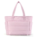 Puffy Tote Bag for Women Big Square Cotton Padded Purse