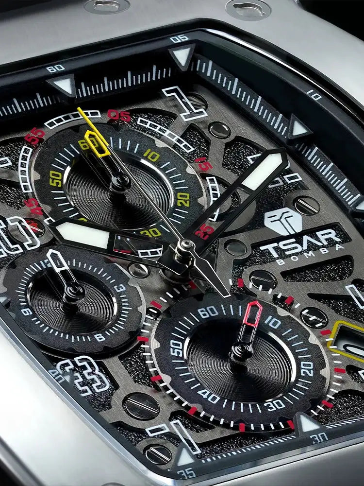 Tsar Bomba Men Tonneau Stainless Watch — product image 2