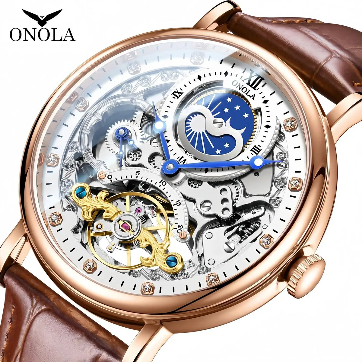 Onola Men Dual Time Auto Watch — product image 1