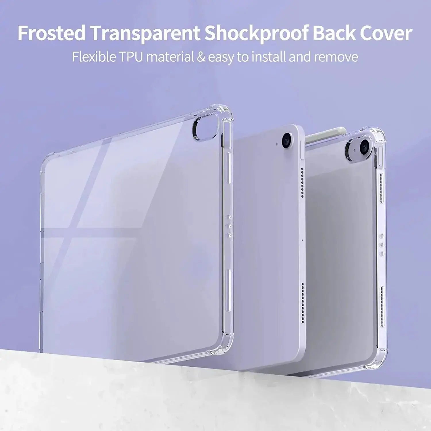iPad Clear Silicone Case Transparent Protection Cover
