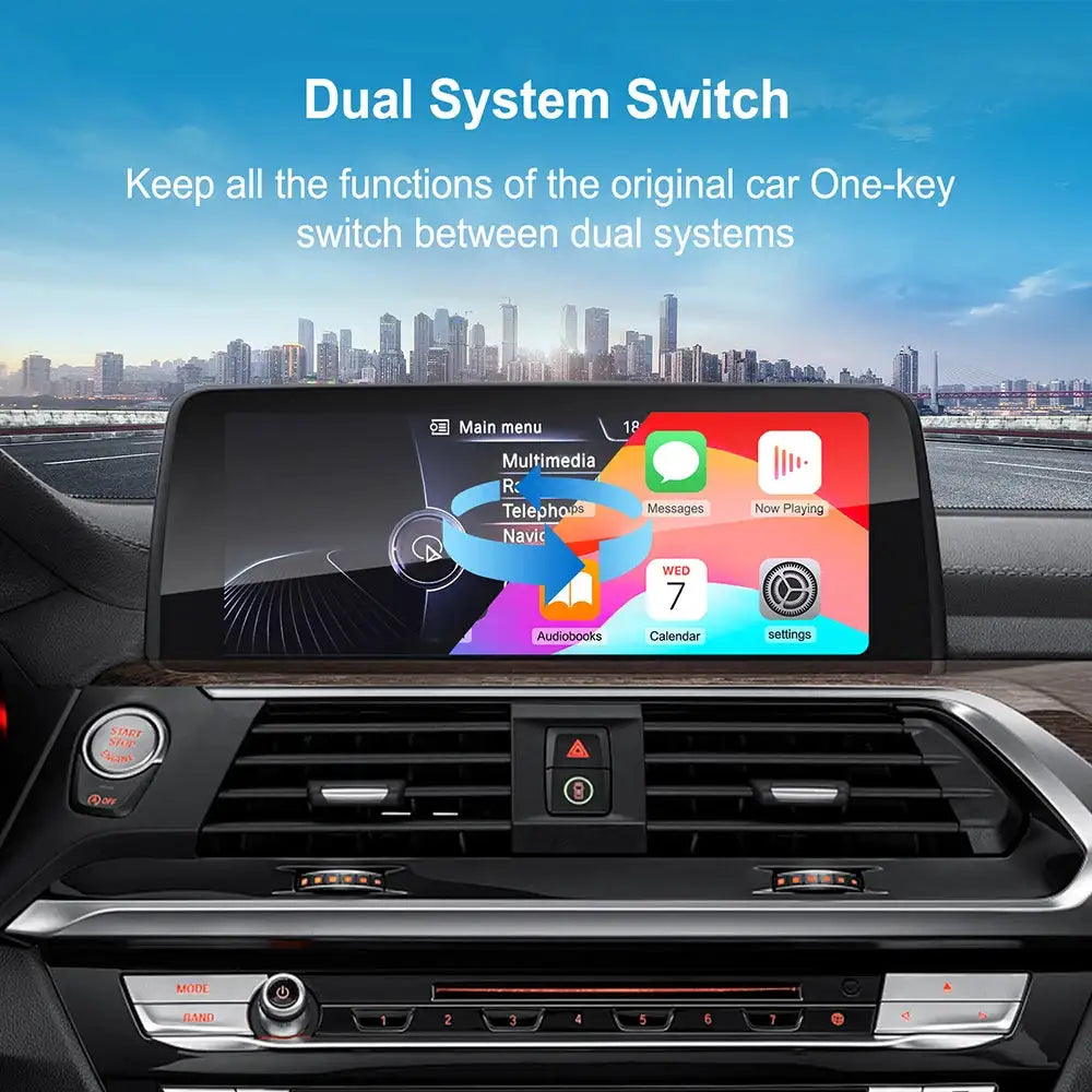 ANYFAR Wireless CarPlay Android AUTO For BMW NBT CIC System For BMW 5 Series F10 F11 F30 NBT CIC Systems Support Phase Airplay