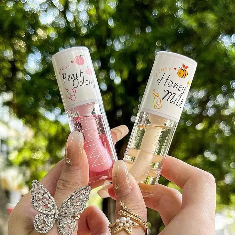 Peach Lip Oil Hydrating Lip Serum For Plump Lips 15ml