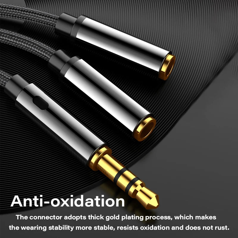 Audio Splitter Extension Cable Jack