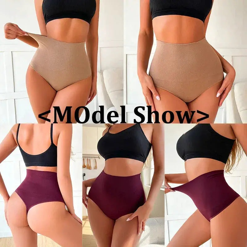 Finetoo High Waist Slimming Panty Seamless Sexy Thong