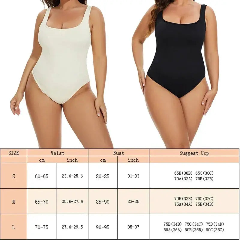 Guudia Seamless Tummy Control Bodysuit With Open Crotch