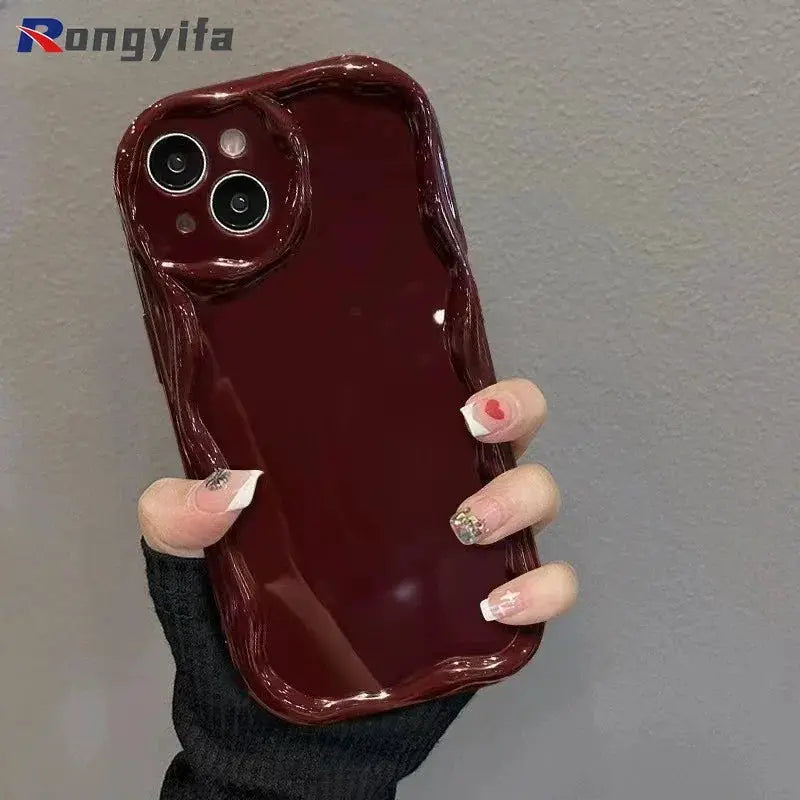 New Year Casing IPhone 15 14 Plus 13 12 11 Pro Max Red Cover