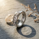 Sterling Silver Silver Moissanite Wedding Band Ring