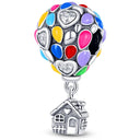 Charm Bead Sterling Silver Pink