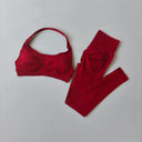 Seamless Yoga Set Women Breathable High Waist