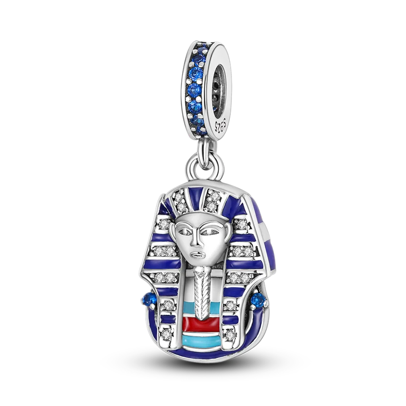 Pyramid Mum Dangle Charm Bangle