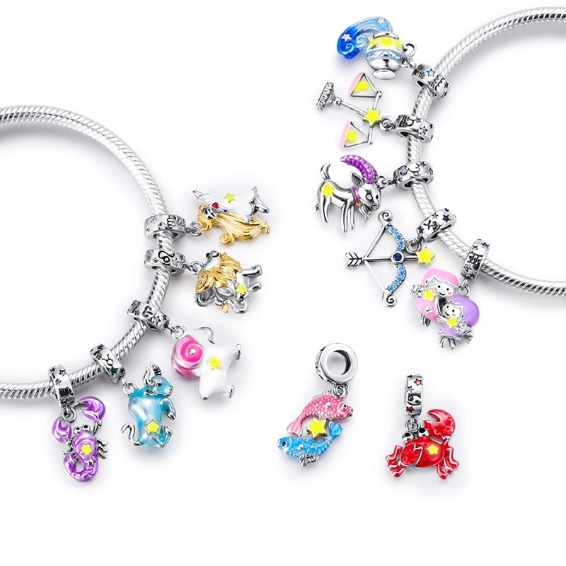 Sterling Silver Leo Libra Twelve