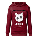 Cat Lover's Kangaroo Pouch Hoodie For Feline Fans Cozy