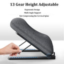 Ergonomic Folding Memory Foam Nap Pillow for Cervical Support