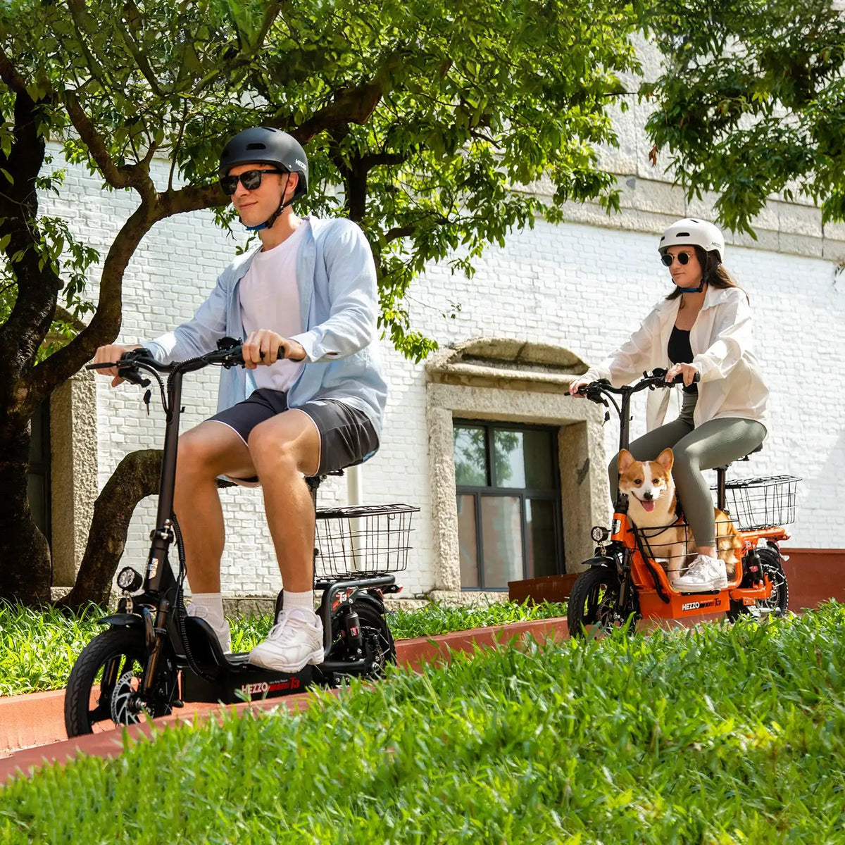 Hezzo Electric Scooter With Basket — product view 8