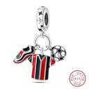 Red Series Charm Beads Sterling