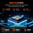 Humsienk 12V 160Ah LiFePO4 Battery 2 Pack 150A BMS