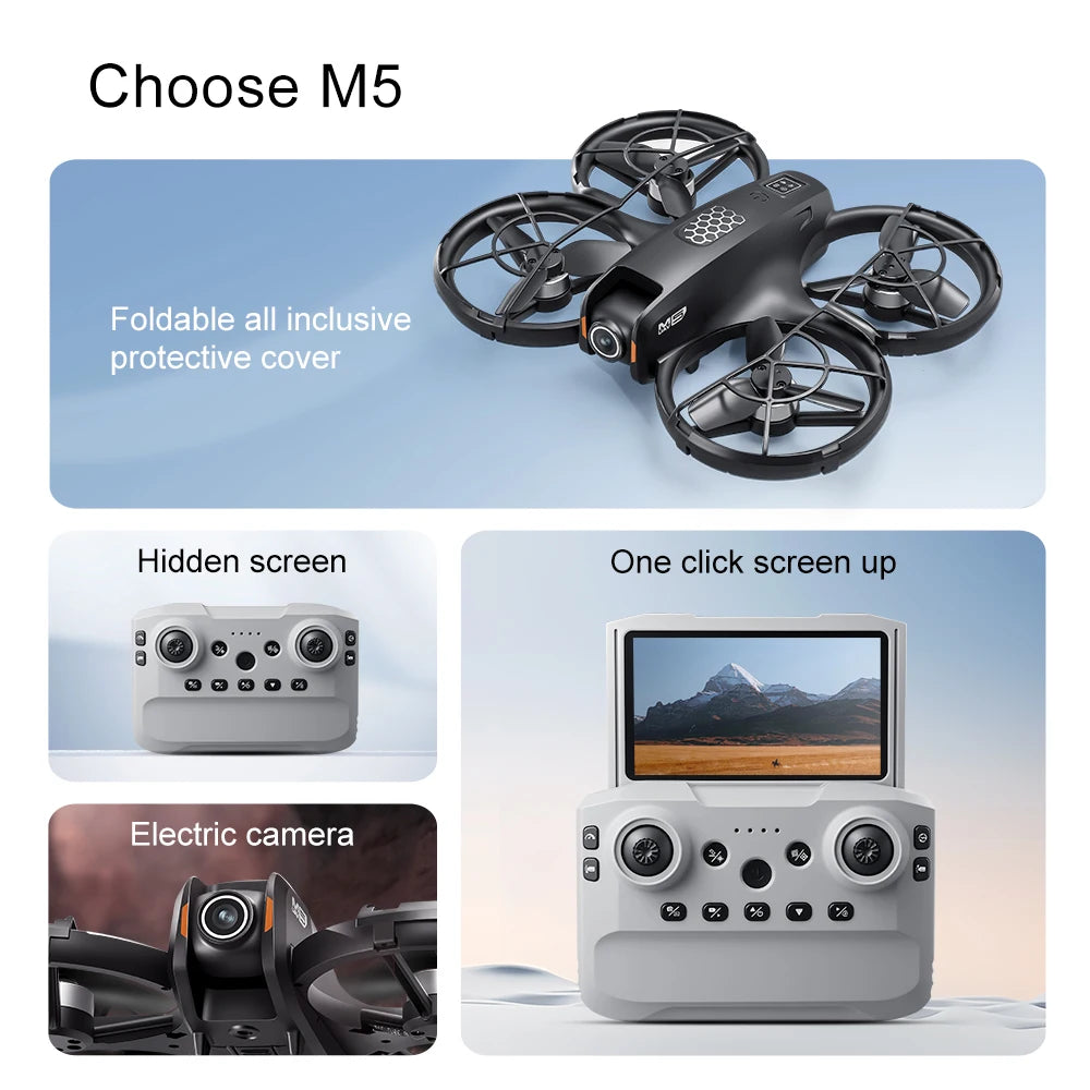 M5 Foldable Quadcopter HD Camera