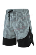 Men's Quick Dry Camouflage Workout Shorts for Summer Fitness