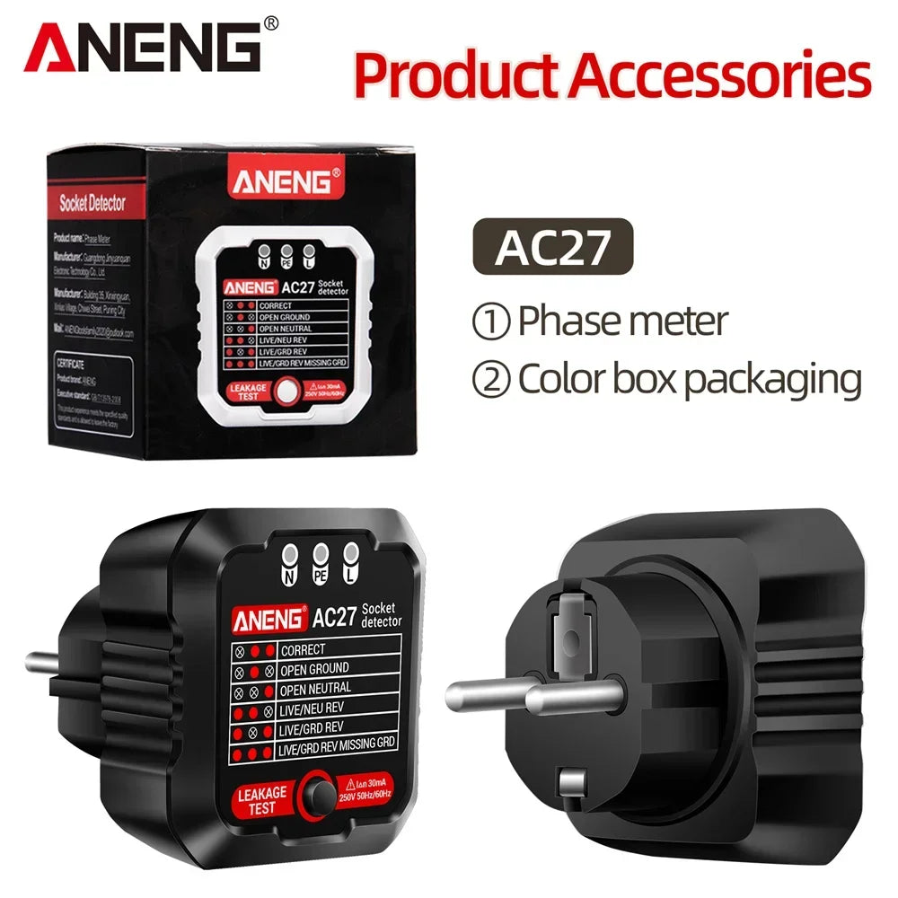 Socket Tester Voltage Test Aneng