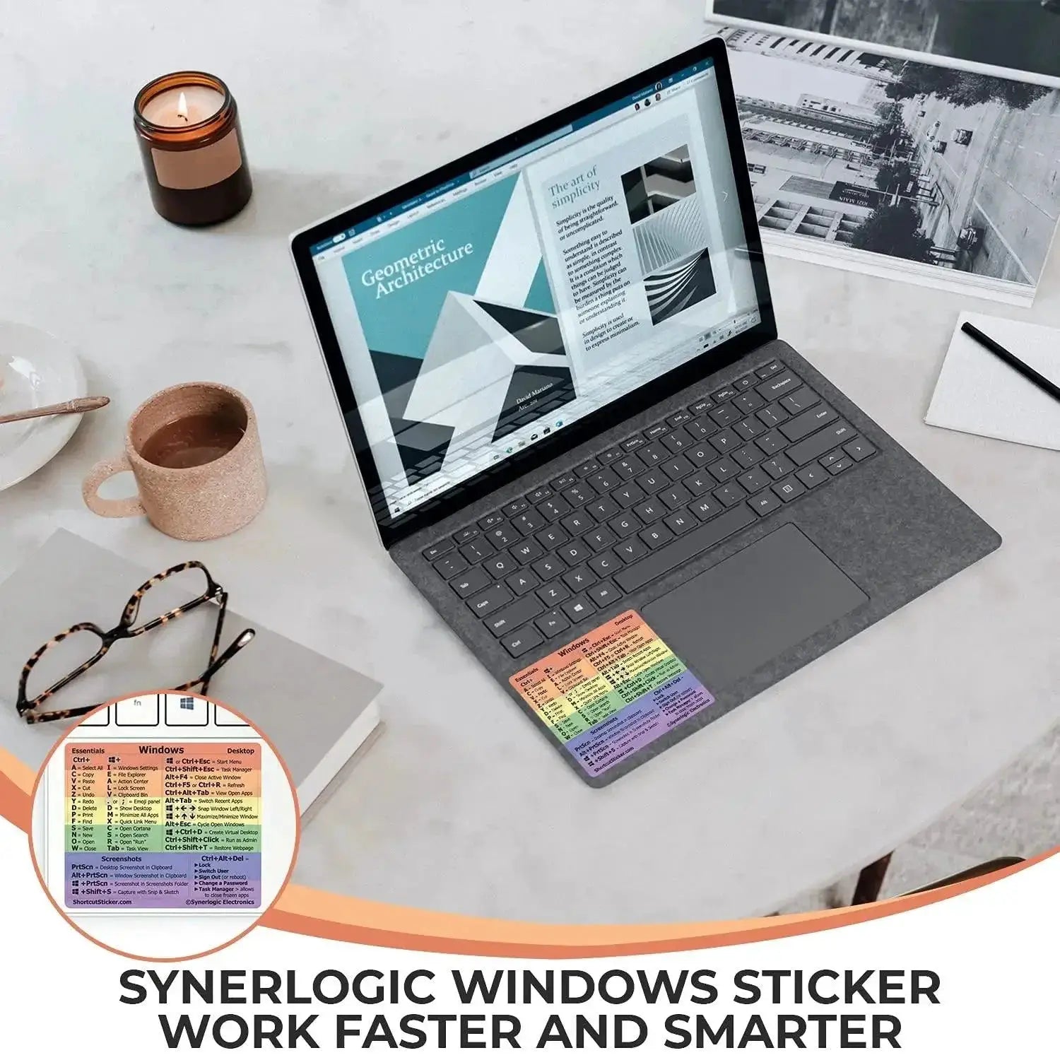Mac Shortcuts Sticker Boost Productivity Colorful Design