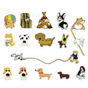 Durable Dog Enamel Pin for Bags and Hats