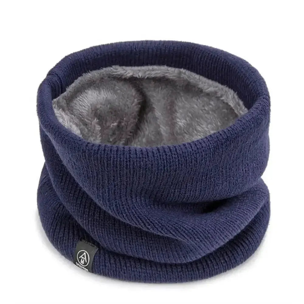 Unisex Cashmere Plush Ring Scarf Warm Winter Accessory