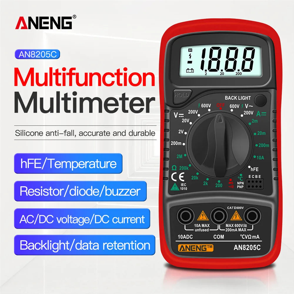 Aneng Portable Digital Multimeter Ac/Dc