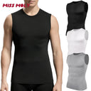 Men Compression Shirts Tank Top Tummy Control Body Shaper