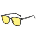 Tony Stark Rectangle Sunglasses for Men with Blue Lens