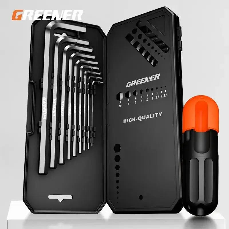 Greener Hex Wrench Screwdriver Set Universal Metric Tools