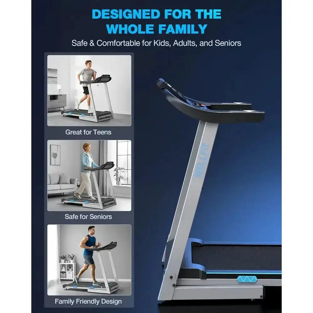 10% Incline Desk Treadmill - Heavy-Duty 400 lbs Capacity, Quiet Under-Desk Walking Pad for Home or Office