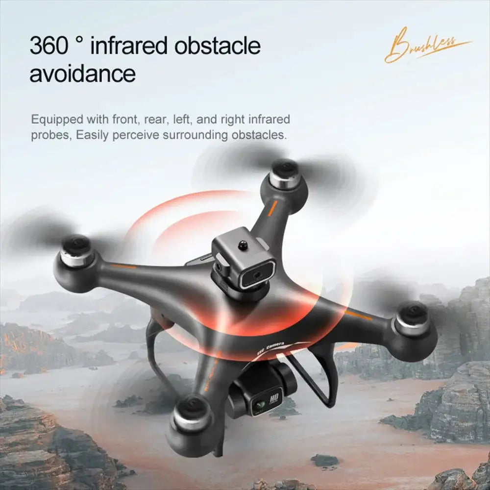 2026 Newest S116 MAX Brushless RC Drone with Dual Camera, WiFi FPV, Optical Flow Positioning, 360 Obstacle Avoidance, One Key Takeoff Landing, Altitude Hold, Foldable, Carry Bag Included, Long Flight Time, Gift for Adults