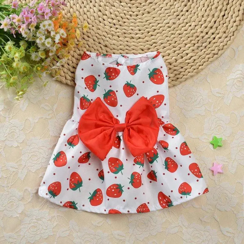 Princess Floral Dog Dress for Female Pets in Various Sizes