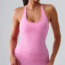 Back Cross Sports Bra Women - Yogi Fit Chest Pad