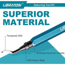 Libraton Precision Deburring Tool Set for Metal Resin Plastic