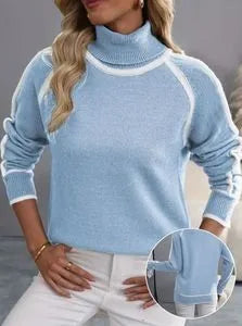 High Neck Elegant Pullover Sweater