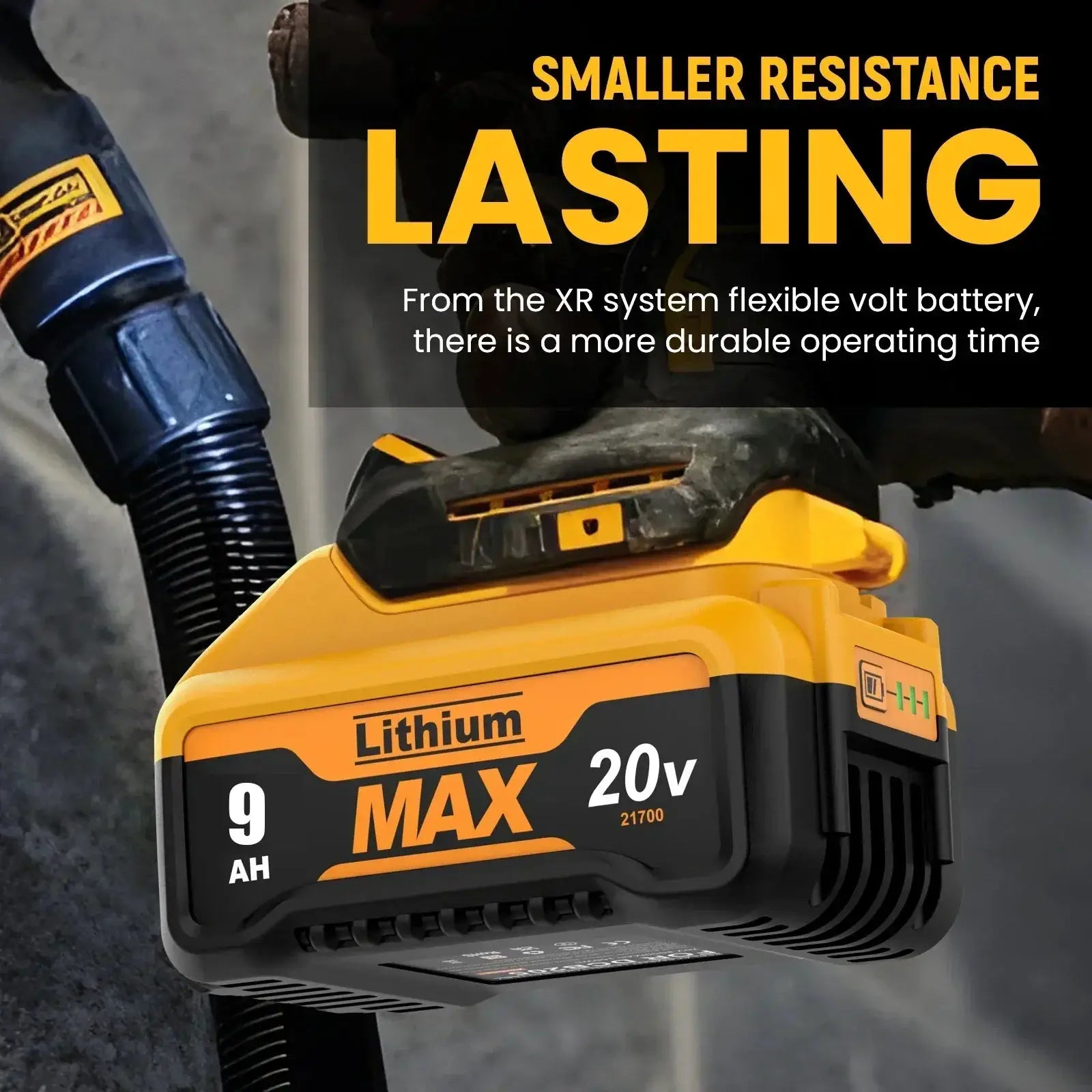 High-Capacity 20V 9000mAh Li-ion Battery For Tools Upgrade