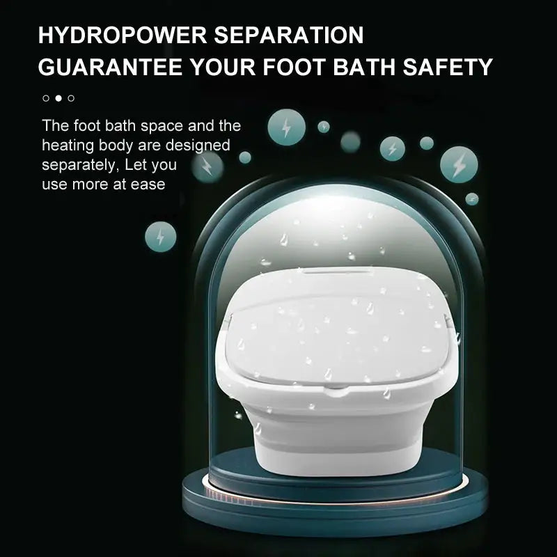 New Arrival Foldable Electric Foot Spa Tub Heating Bubble Roller Massage Household Portable Foot Bath Massager