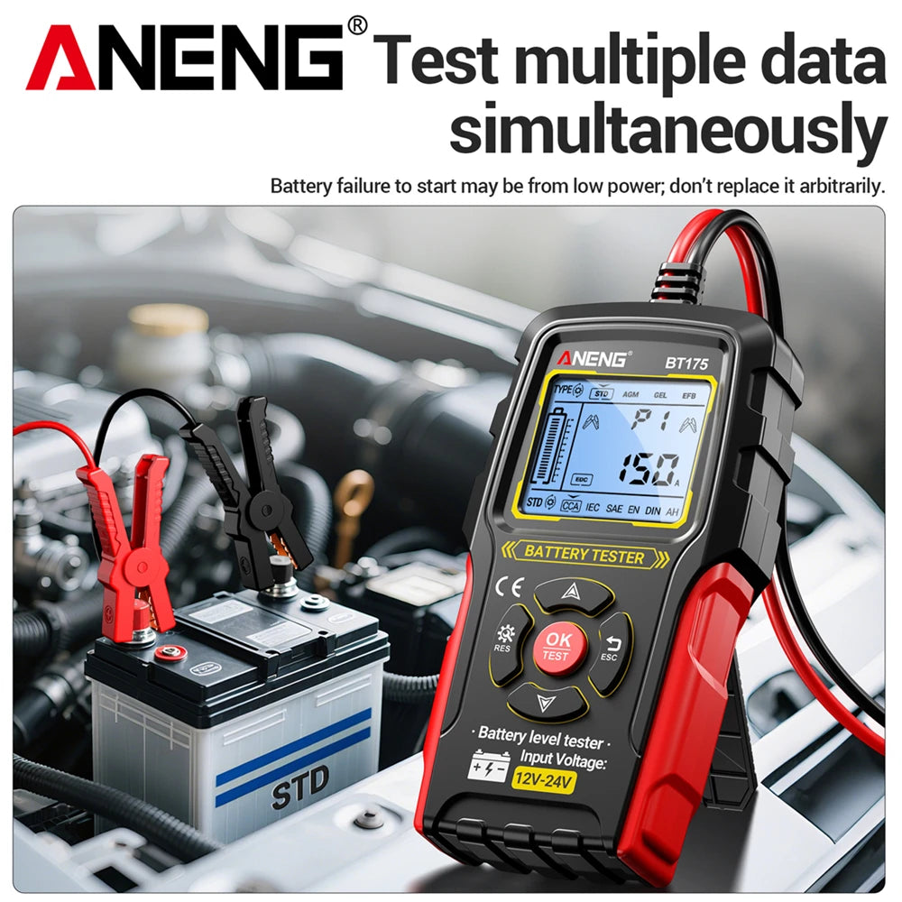 Car Battery Tester Digital Automotive