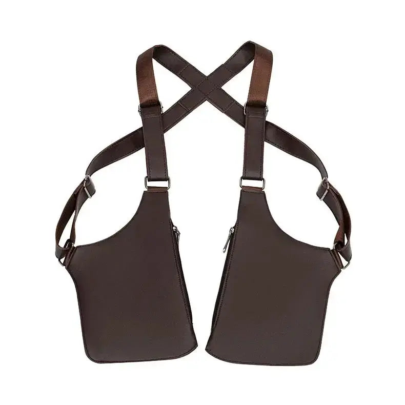 Leather Harness Holster Bag Hidden AntiTheft Wallet - OurLum.com