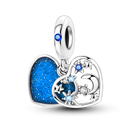 Charm Bead Sterling Silver Pink