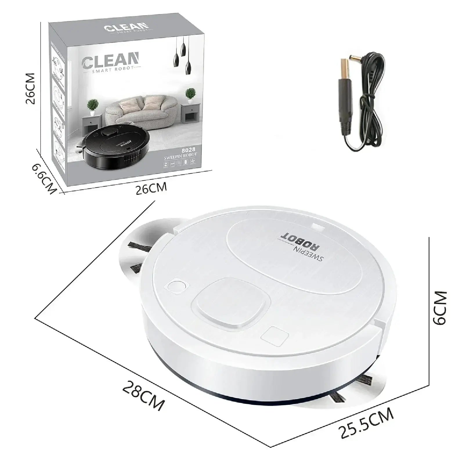 Smart Sweeping Floor Robot Ultra Quiet Vacuum Cleaner - OurLum.com