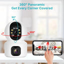 2K 4MP WiFi PTZ Security Camera with AI Tracking Features